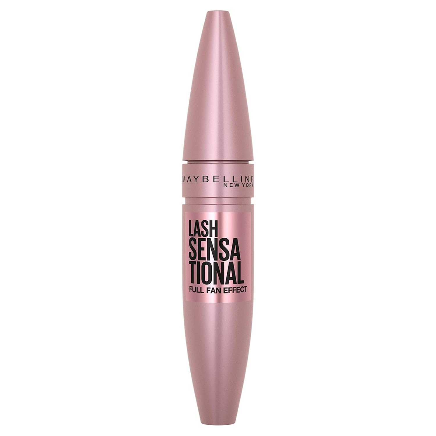 Maybelline Lash Sensational Washable Mascara, Lengthening and Volumizing for a Full Fan Effect, Blackest Black, 1 Count